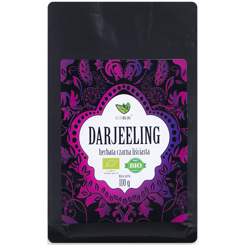 Herbata ekologiczna czarna liściasta DARJEELING 110g Aliness Sklep