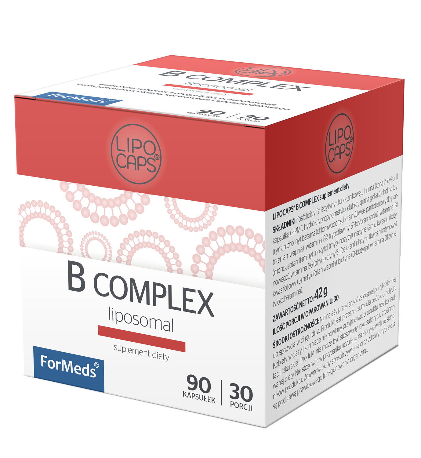 LIPOCAPS B COMPLEX - B Kompleks LIPOSOMALNA ForMeds - Sklep Ovito.pl