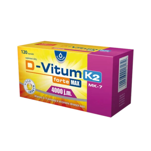 D-Vitum Forte MAX 4000 j.m. K2 MK-7 120kaps.
