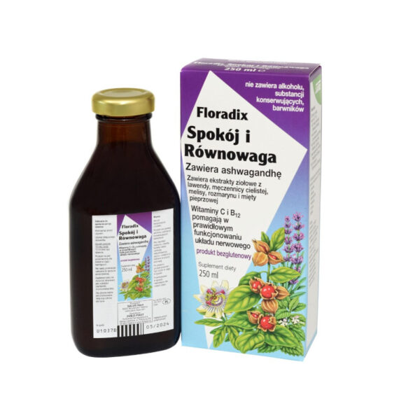 Floradix Spokój i Równowaga ashwagandha 250ml