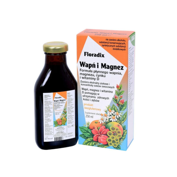 Floradix Wapń i Magnez 250ml Salus