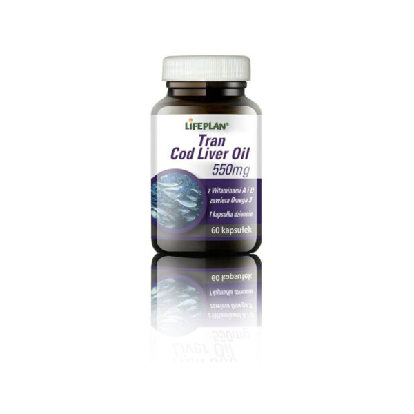 Tran Cod Liver Oil 550mg 60kaps. LIFEPLAN