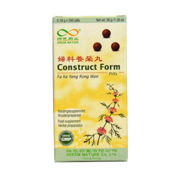 Construct Form, Fu Ke Yang Rong Wan - 200 drażetek - Green Nature