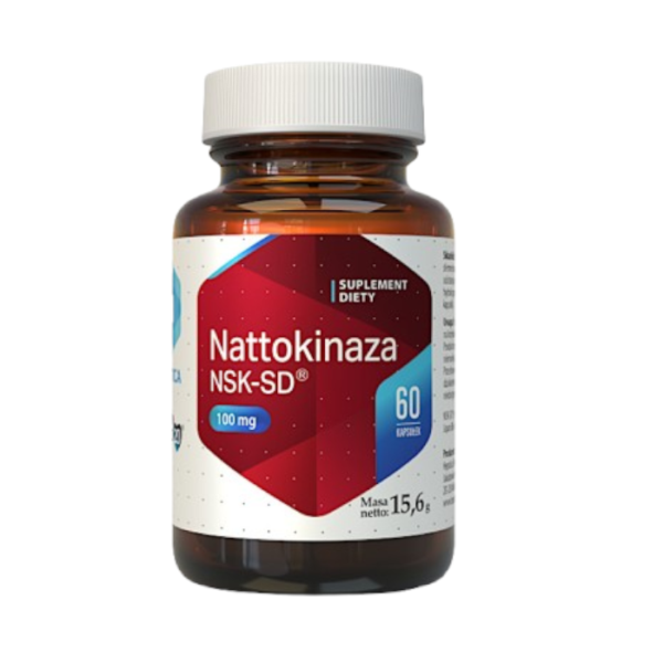 Hepatica Nattokinaza NSK-SD Enzym Wspiera Układ Krążenia 100 mg 60 kaps