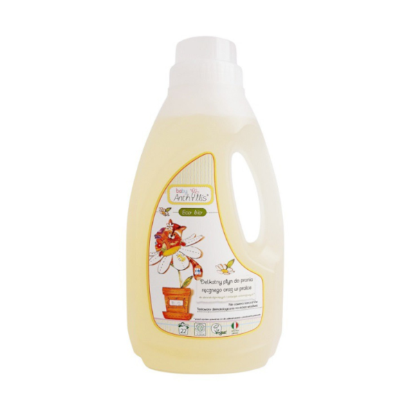 Płyn do prania ubranek dziecięcych i niemowlęcych, także tkanin delikatnych, testowany dermatologicznie, 1000 ml, Baby Anthyllis