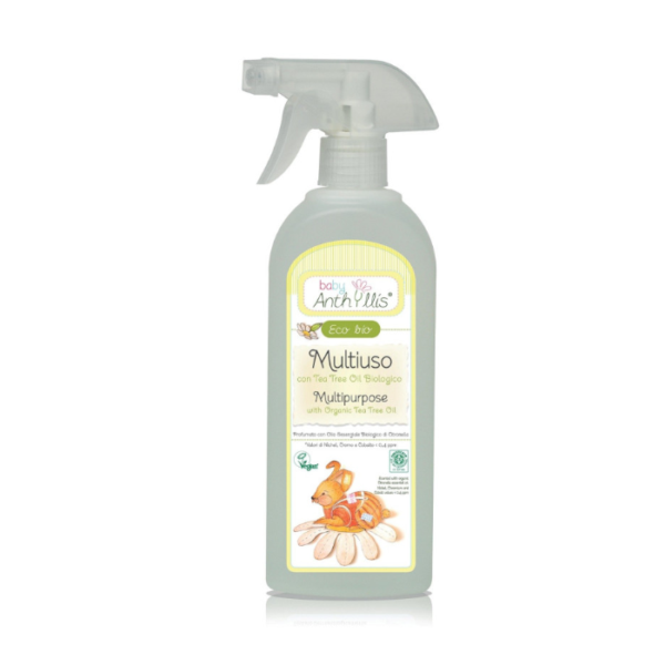Płyn do czyszczenia powierzchni mających kontakt z dzieckiem, z organicznym olejkiem herbacianym, 500 ml, Baby Anthyllis