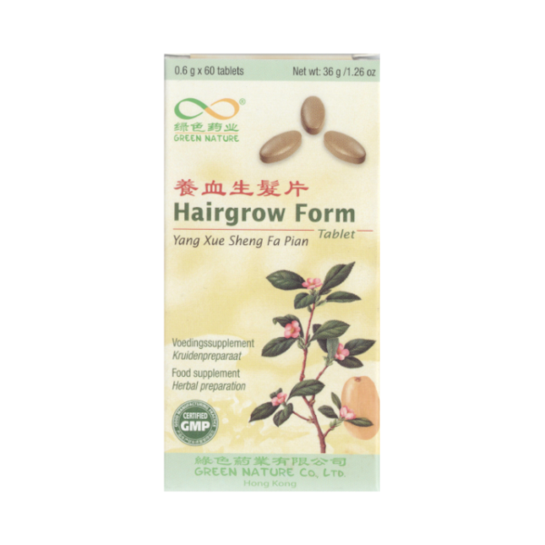 Hairgrow Form, Yang Xue Sheng Fa Pian - 60 tabl. Green Nature