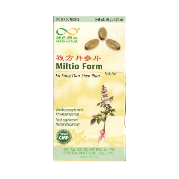 Miltio Form, Fu Fang Dan Shen Pian - 60 tabletek - Green Nature