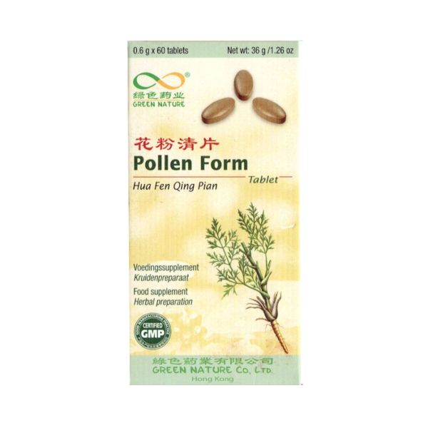 Pollen Form, Hua Fen Qing Pian - 60 tabletek - Green Nature