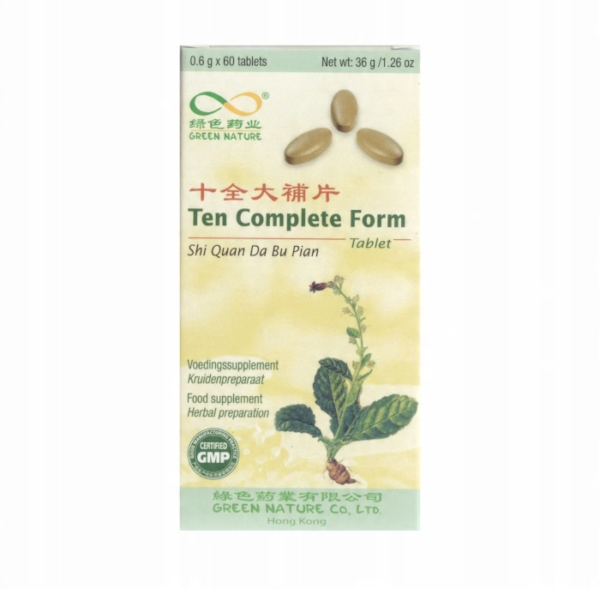 Ten Complete Form, Shi Quan Da Bu Pian - 60 tabletek - Green Nature