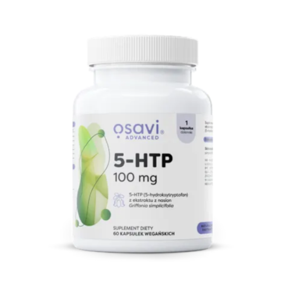 5-HTP Ekstarkt z nasion czarnej fasoli 100 mg - 60 kaps. OSAVI