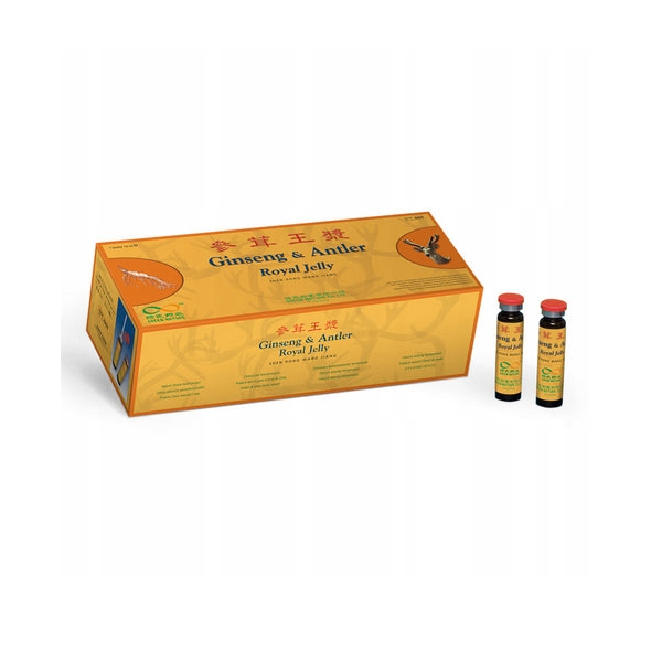 Ginseng i Antler Royal Jelly żeń-szeń poroże jelenia 30x10ml ampułki