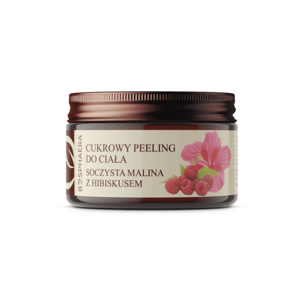 bosphaera-Peeling-malina Cukrowy peeling do ciała malina z hibiskusem