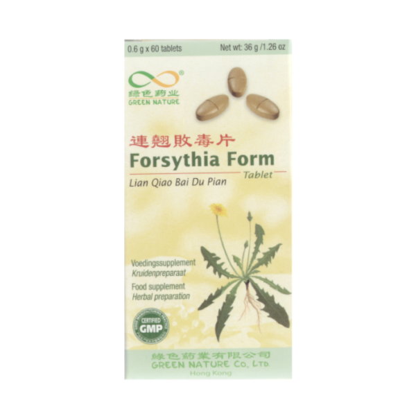 Forsythia Form, Lian Qiao Bai Du Pian 60 tabletek - Green Nature