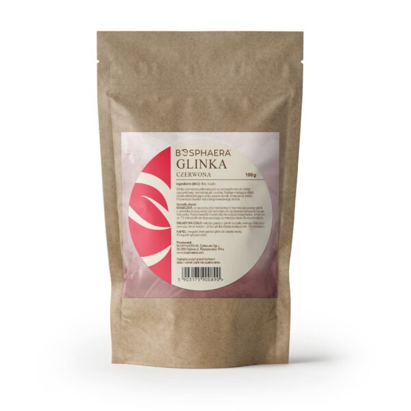 Glinka czerwona ekologiczna 100g Bosphaera