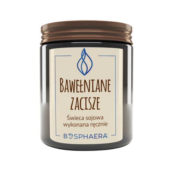 Sojowa świeca zapachowa Bawełniane Zacisze 190g Bosphaera