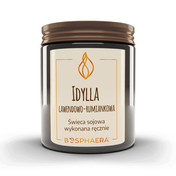 Sojowa świeca zapachowa Idylla lawendowo-rumiankowa 190g Bosphaera