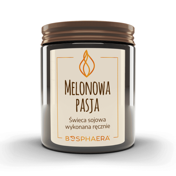 Sojowa świeca zapachowa Melonowa pasja 190g Bosphaera
