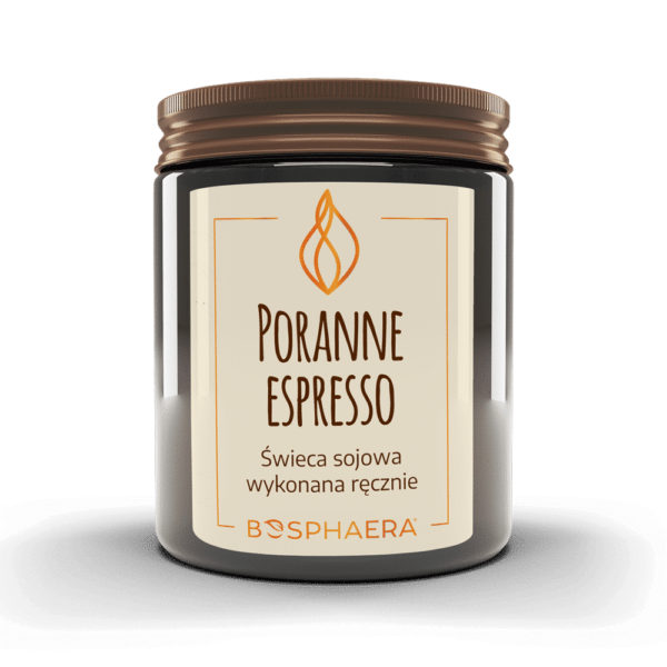 Sojowa świeca zapachowa Poranne espresso 190g Bosphaera