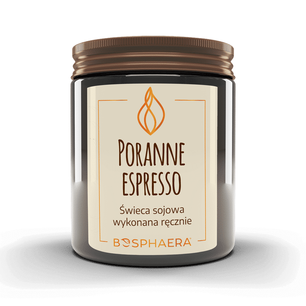 Sojowa świeca zapachowa Poranne espresso 190g Bosphaera