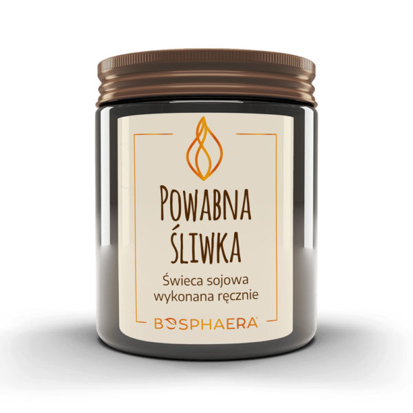 Sojowa świeca zapachowa Powabna śliwka 190g Bosphaera