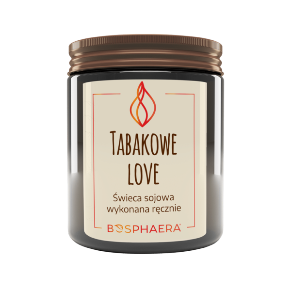 Sojowa świeca zapachowa Tabakowe Love 190g Bosphaera