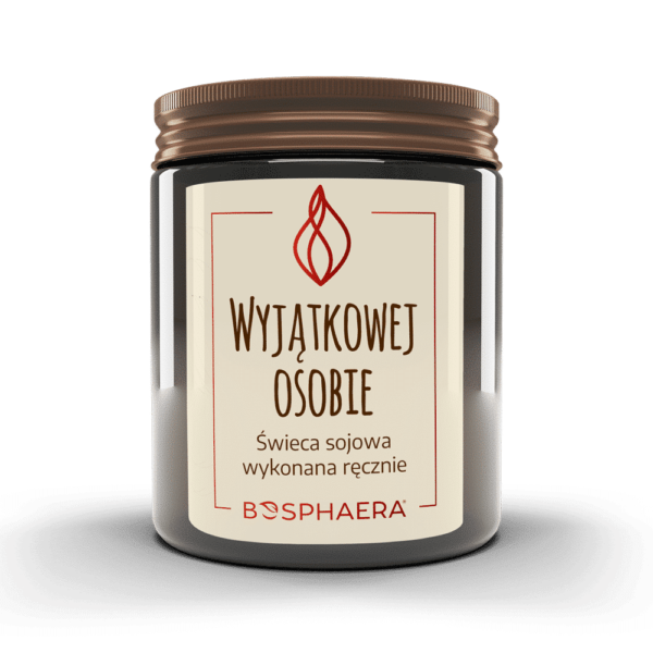 Sojowa świeca zapachowa Wyjątkowej Osobie 190g Bosphaera