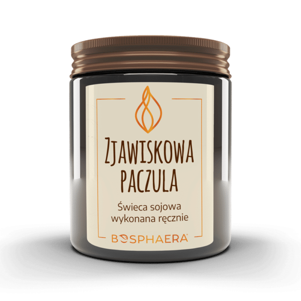 Sojowa świeca zapachowa Zjawiskowa paczula 190g Bosphaera
