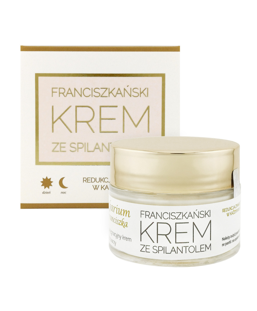 Franciszkański KREM ZE SPILANTOLEM - redukcja zmarszczek Franciszkański KREM ZE SPILANTOLEM - redukcja zmarszczek