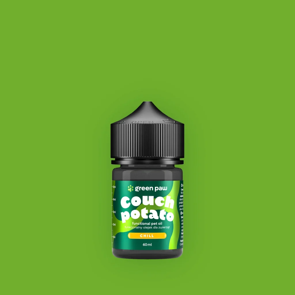 Relaksujący olejek CBD Couch Potato dla psów i kotów 60ml Green Paw