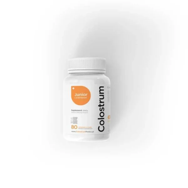 Colostrum JUNIOR 80szt. o smaku truskawkowym Colostrum Polska