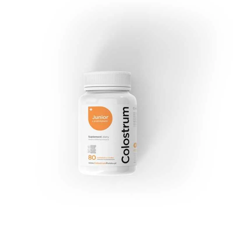 Colostrum JUNIOR 80szt. o smaku truskawkowym Colostrum Polska