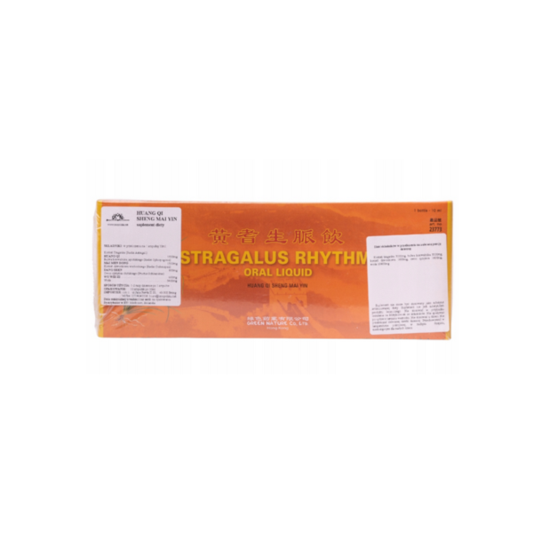 ASTRAGALUS RHYTMIC 10x10ml Huang Qi Sheng Mai Yin Green Nature