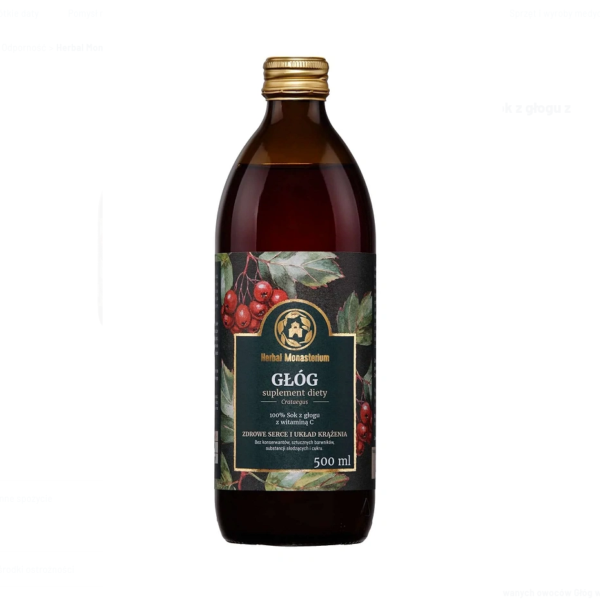 Herbal Monasterium Głóg sok z głogu z witaminą C 500 ml