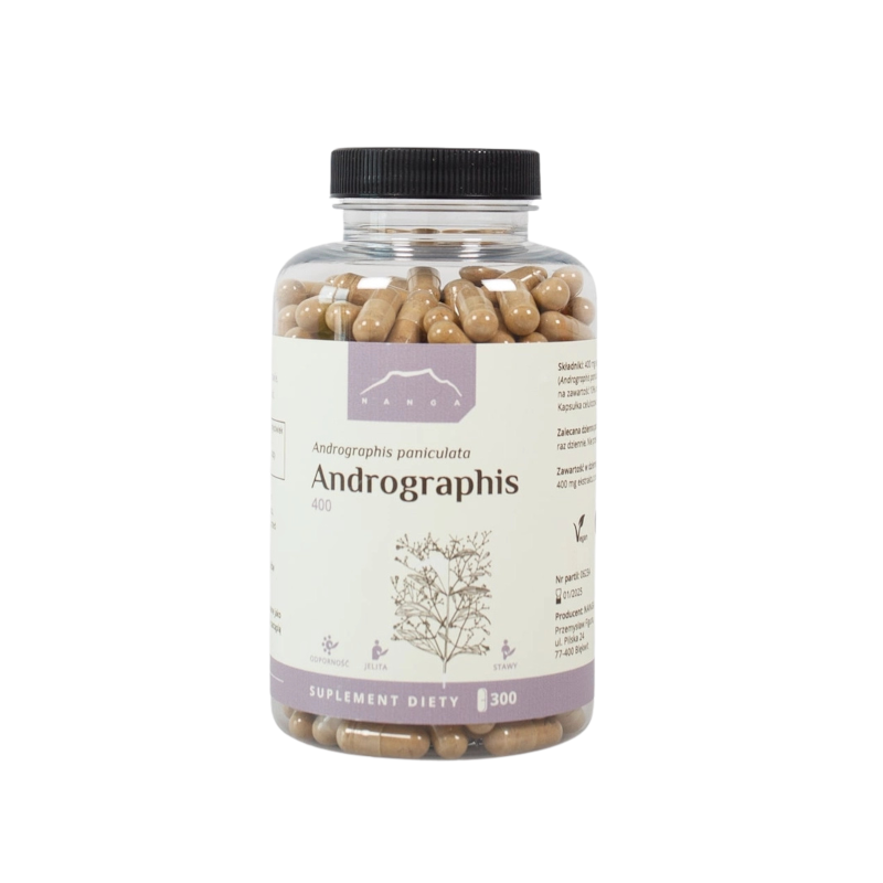 Andrographis 10% ekstrakt 300kaps. 400mg Nanga Andrographis 10% ekstrakt 300kaps. 400mg Nanga