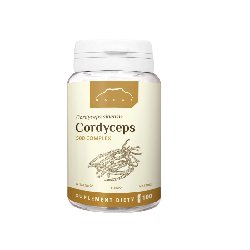 Cordyceps 100kaps. 500mg maczużnik Nanga