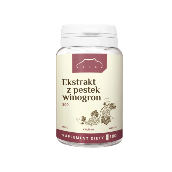 Ekstrakt z pestek winogron OPC 100kaps. 300mg Nanga
