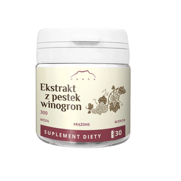 Ekstrakt z pestek winogron OPC 30kaps. 300mg Nanga