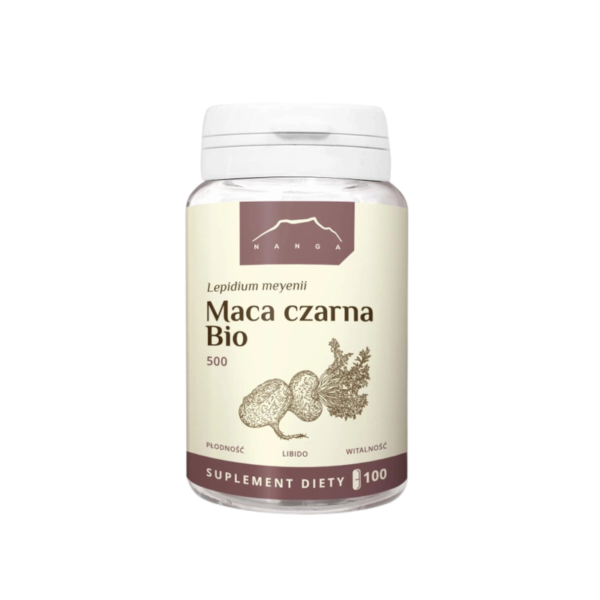 Maca czarna Bio 100kaps. 500mg Nanga