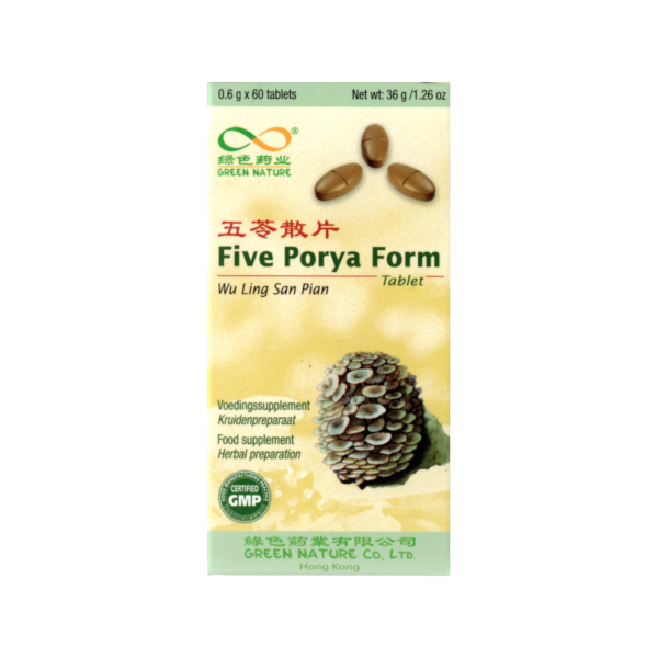 Five Porya Form - Wu Ling San Pian - 60tabl. Green Nature