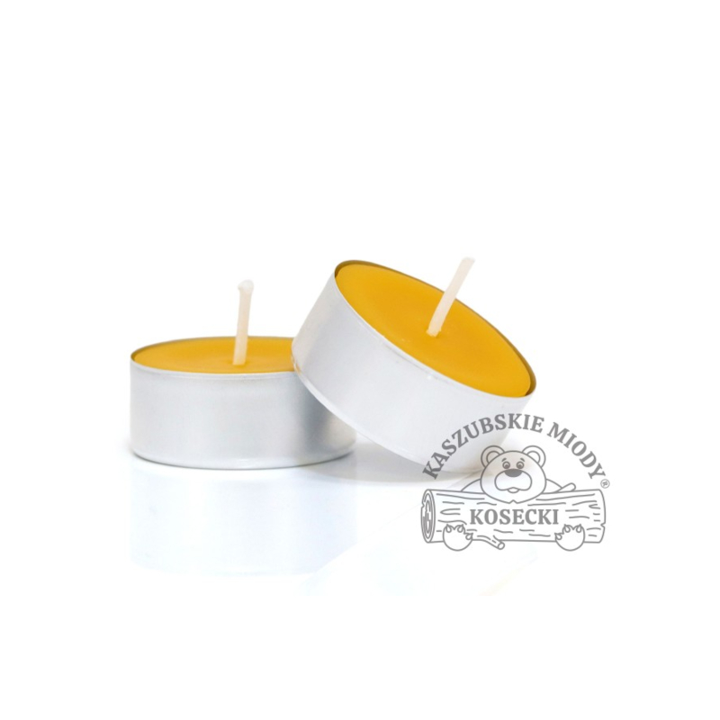 swieczka-plomyk z wosku pszczelego tealight