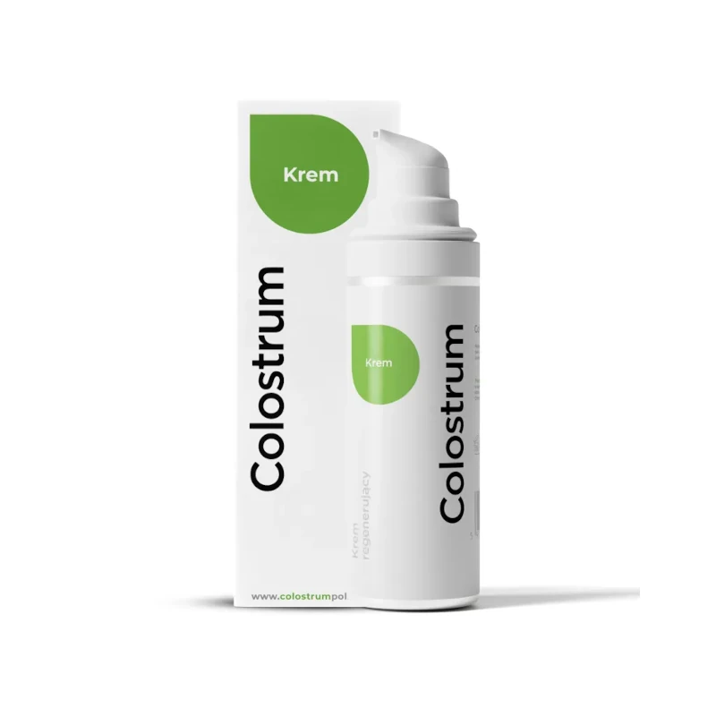 Colostrum KREM – regenerujący krem do twarzy z siarą bydlęcą i kwasem hialuronowym Colostrum KREM – regenerujący krem do twarzy z siarą bydlęcą i kwasem hialuronowym