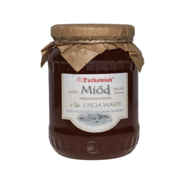 Miód wielokwiatowy z łąk UJŚCIA WARTY 900g DUTKOWIAK