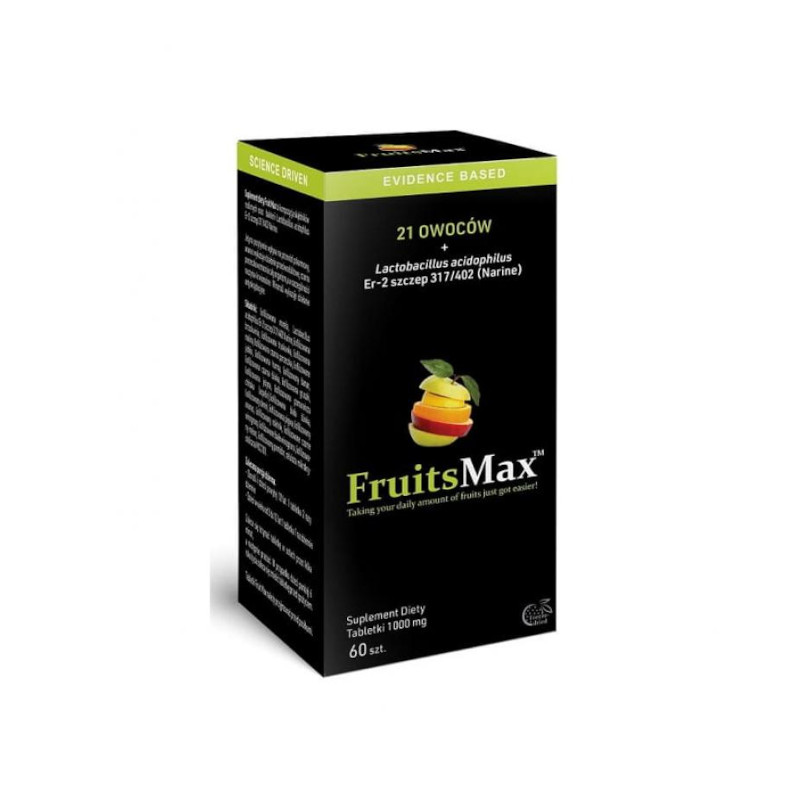 FruitsMax 1000mg 60tabletek do ssania