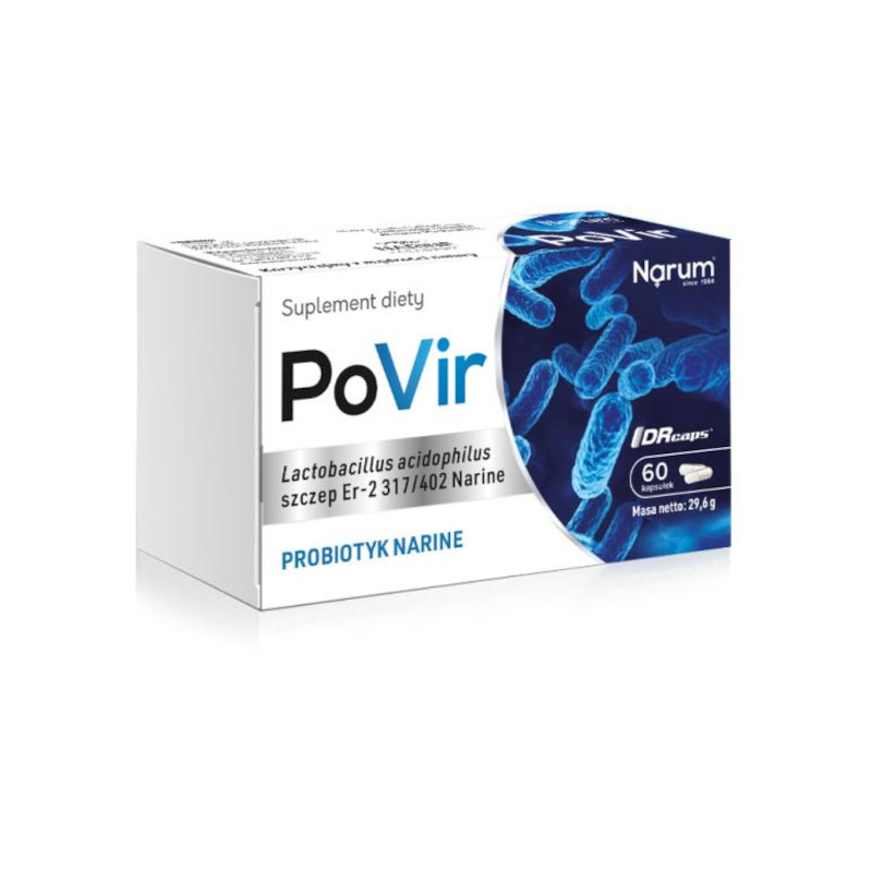 PoVir 400mg 60kaps. Narum